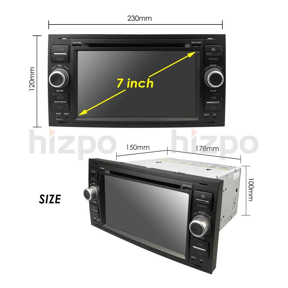 Отправка из Польши без налогов 2din автомобильный DVD GPS навигатор плеер стерео