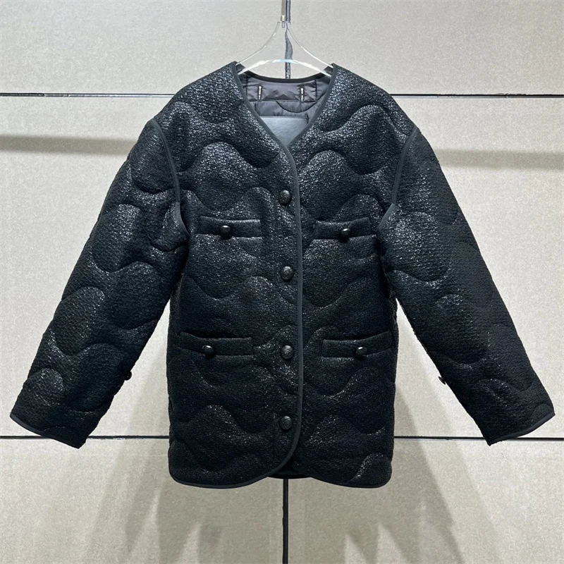 Женская зимняя куртка 2024 новая верхняя одежда светоотражающее теплое толстое