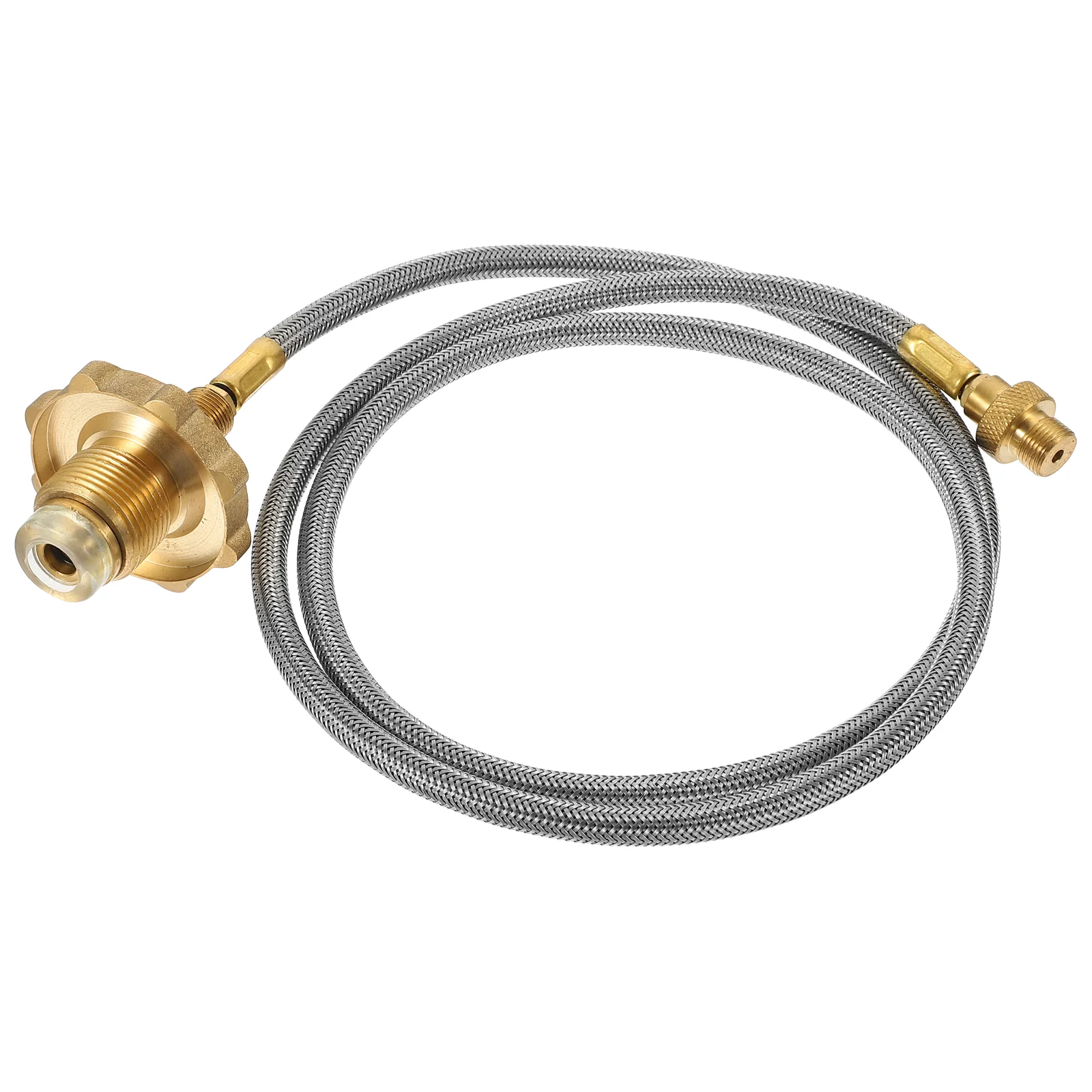 

Propane Regulator and Hose Gas Grill Propane Pipe Braided Propane Hose for Outdoor Camping(1m)