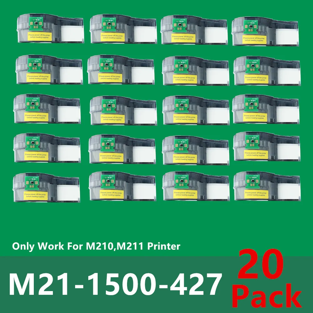 

Новый чип 10 ~ 20PK для замены винилового картриджа M21 1500 427 использовать M210 ручной принтер для печати этикеток управление, электрические панели, пленка Datacom