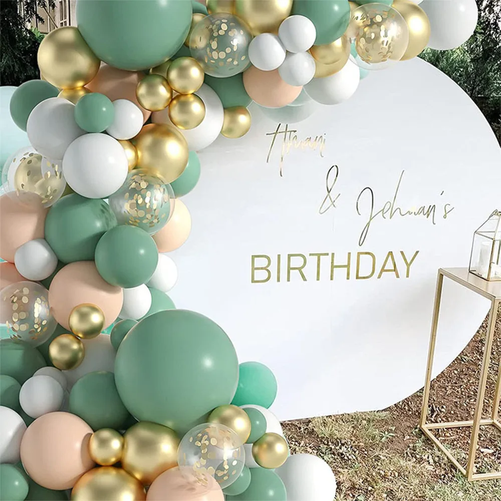 

Green Balloon Garland Arch Chain Birthday Party Decor Kids Baby Shower Boy Latex Balloon Arch Kit Wedding Party Balloon Supplies