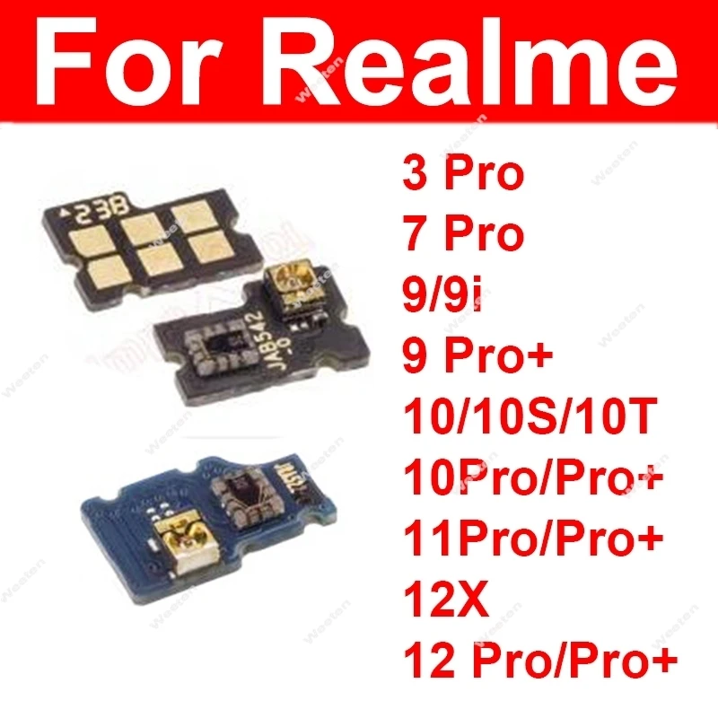 Датчик приближения окружающего освещения для Realme 3 7 9 10 10S 10T 11 12 12X 13 Pro Plus 4G 5G Разъем приближения для измерения окружающего освещения