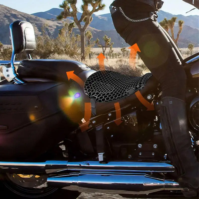 

Breathable Motorcycle Seat Cushion Thickening 3D Shock Absorption Heightening Waterproof General Motorcycle Cushion Cover