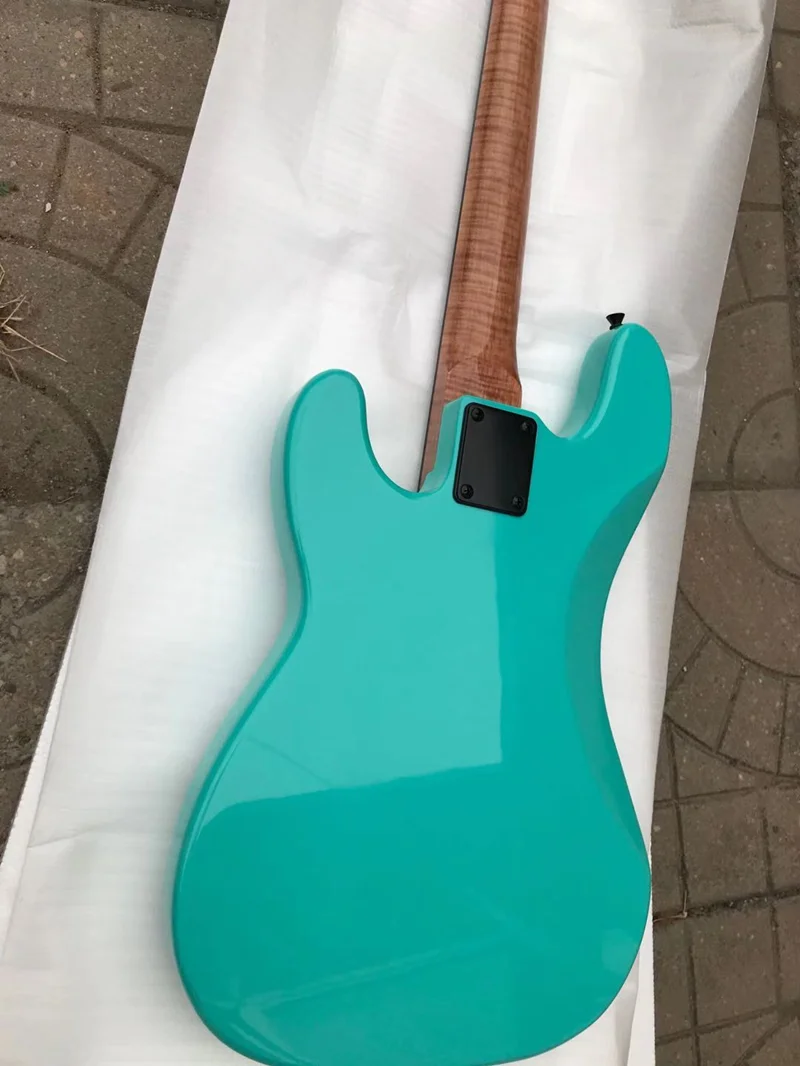 Новинка 2022 Высококачественная басовая гитара 4 струны гриф Пламя клен реальные