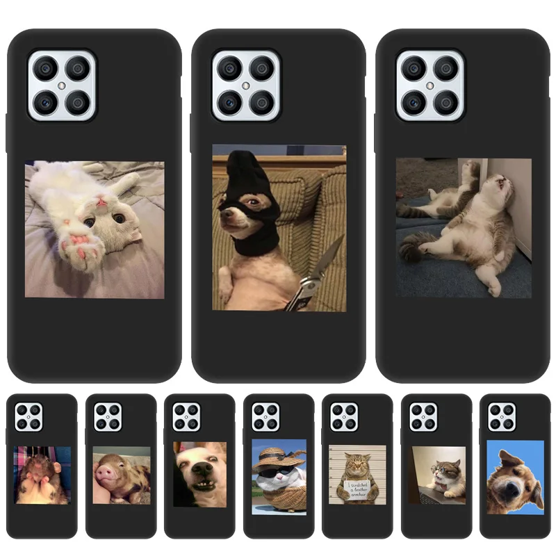 

Funny Dog Case For Honor X8 Case Soft Funda Huawei Nova 8i 5T Honor 50 Pro 10 Lite 9 10X Lite 9X 9A 8X Max 10i 20 Play 8A Cover