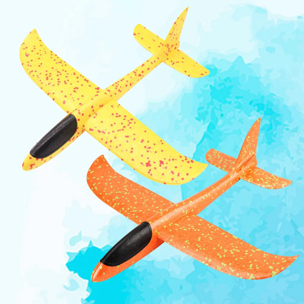 

2PCS Flying Gliders Double Opening Light Weight Educational Flashing Light Planes for Children Toddlers