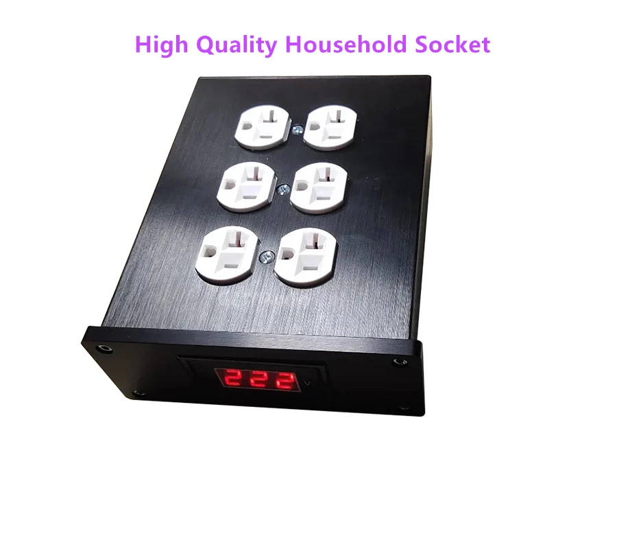 Стандартная розетка стандарта США 6 бит с дисплеем напряжения
