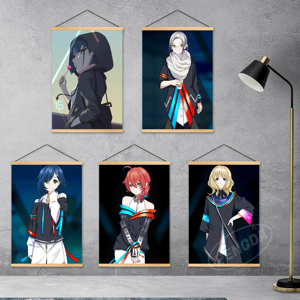 Модульная Картина на холсте с изображением дорогого в Фране, деревянная подвесная картина Kokoro, Декор для дома, нулевые плакаты, аниме, настенные художественные картины