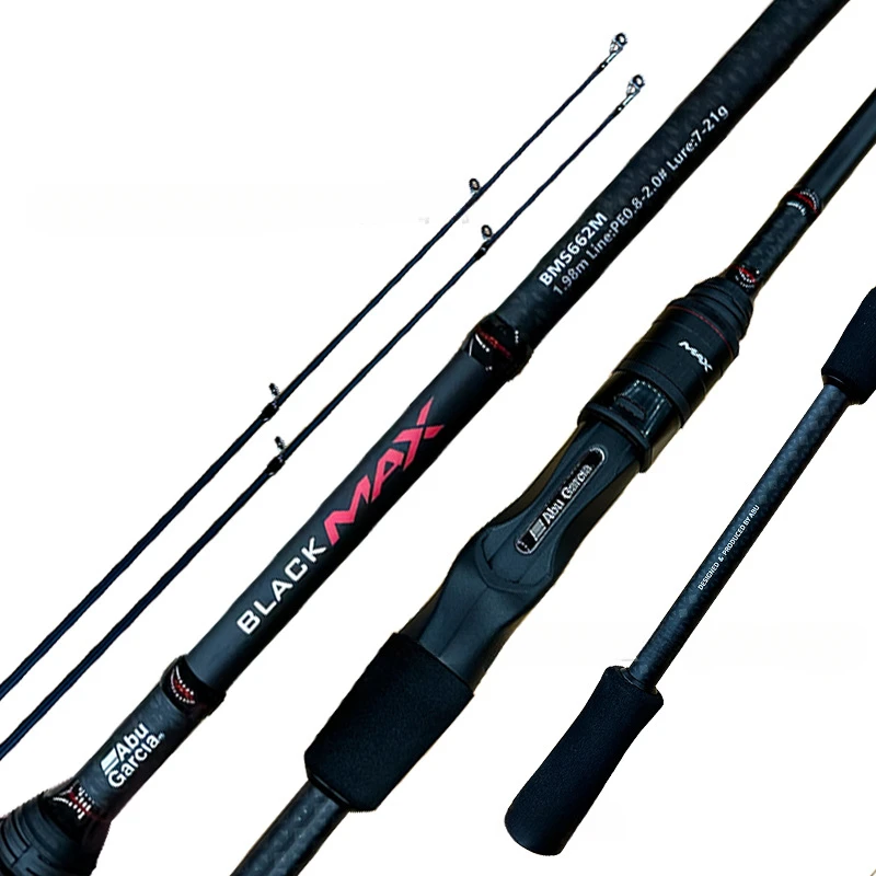 

2023 ABU GARCIA BMAX Carbon Spinning Casting Double Pole Tip Lure Fishing Rod Bait Wt 5-28g1.98m 2.14m 2.29m 2.44m General Rod