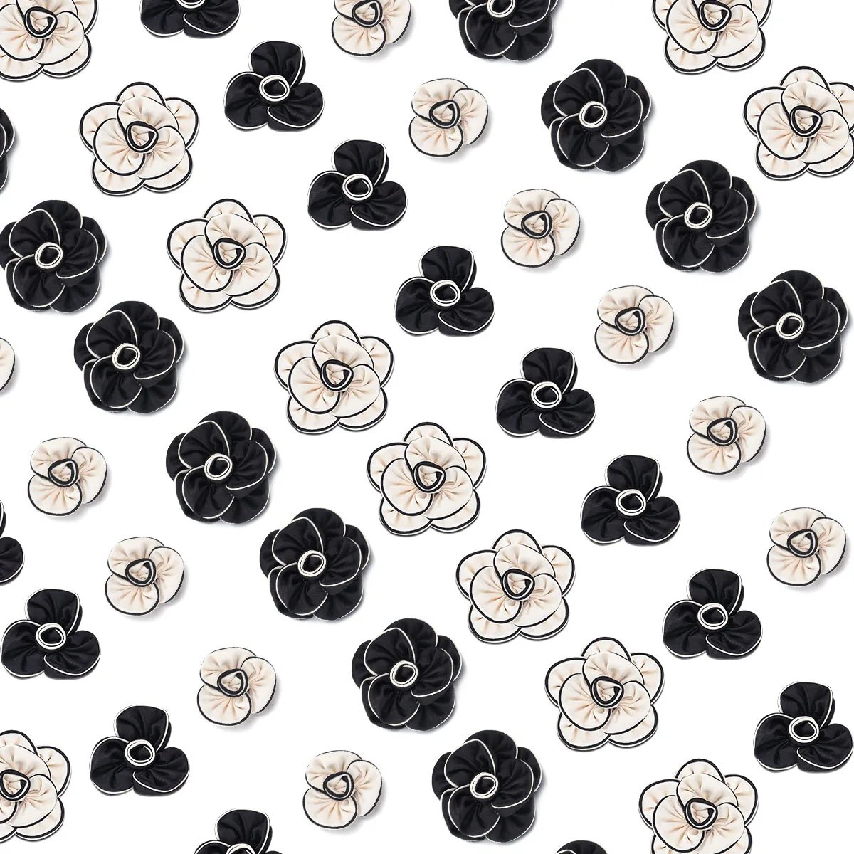 4/6 см ткань с цветком камелии клейкая одежда аксессуары искусственный цветок