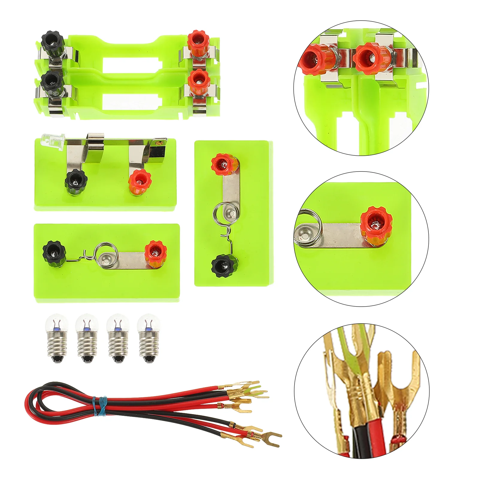 

Circuit Experiment Box Electricity Teaching Aids Equipment Physics Laboratory Supply Battery Holder Plastic Primary School