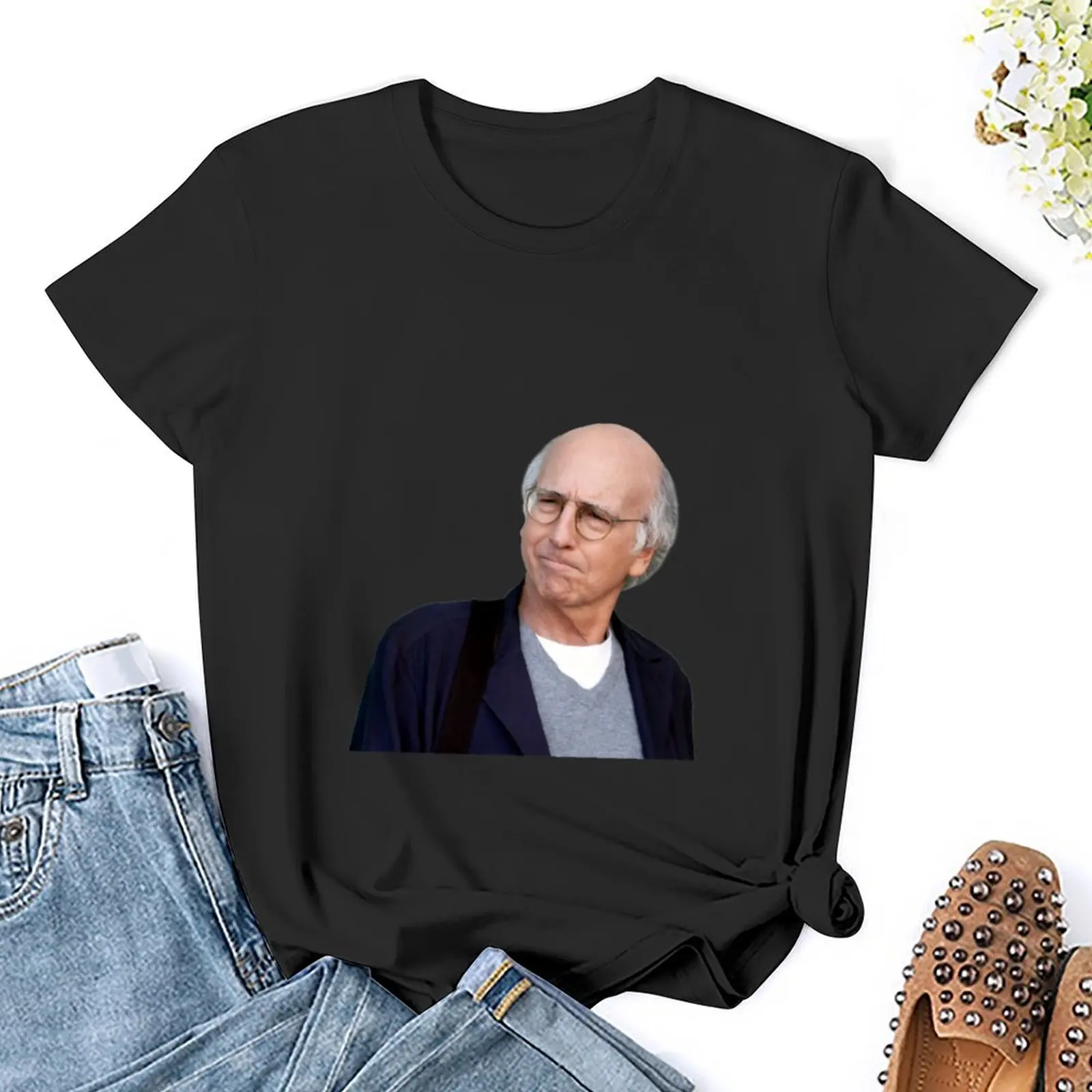 Футболка Larry David-8b одежда в стиле хиппи рубашка с животным принтом для девочек