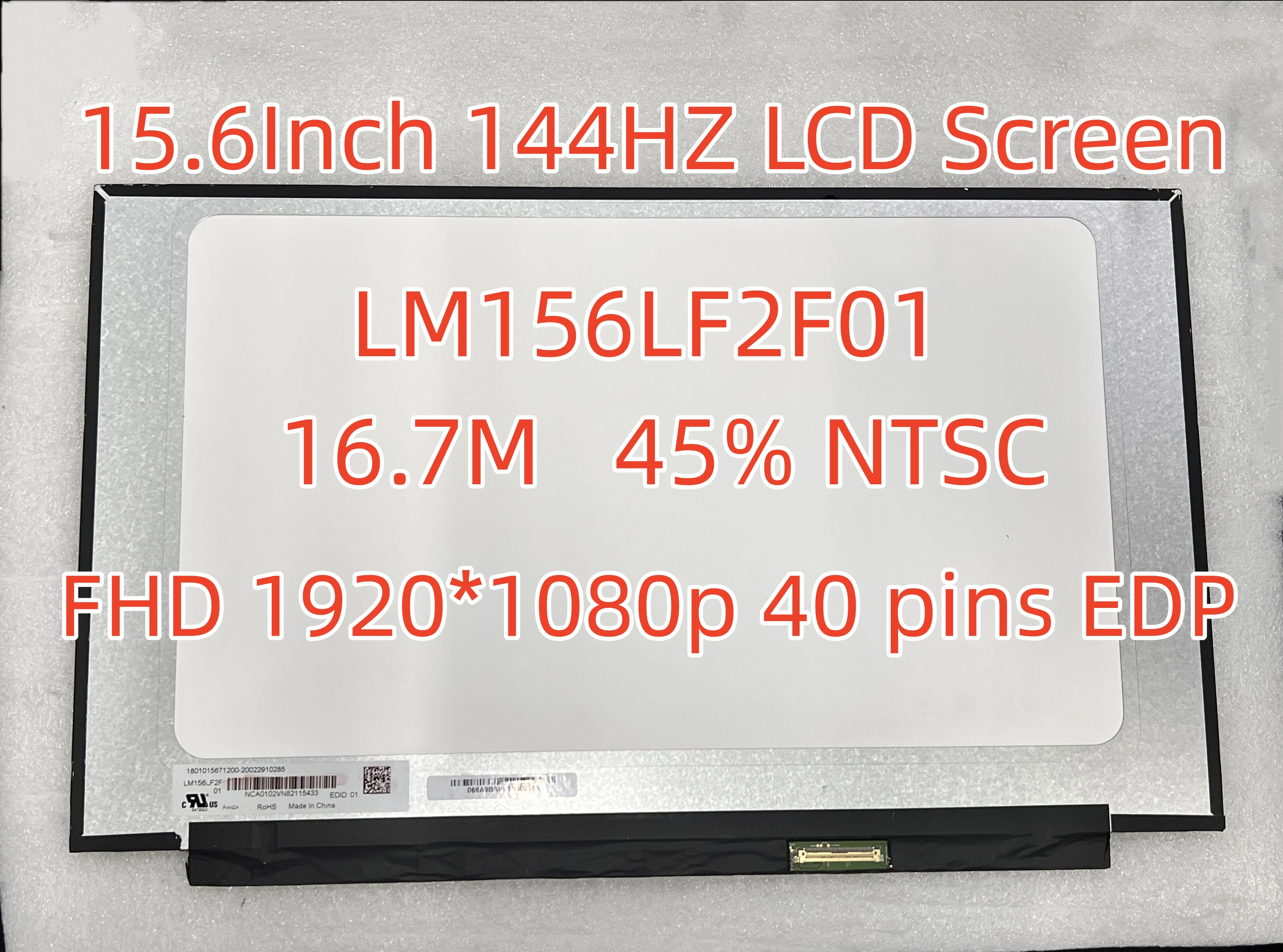 

LM156LF2F01 fit N156HRA-EA1 LM156LF2F03 B156HAN08.4 тонкая фотоматричная панель ЖК-экрана ноутбука 144 Гц FHD 1920*1080p 40 контактов EDP