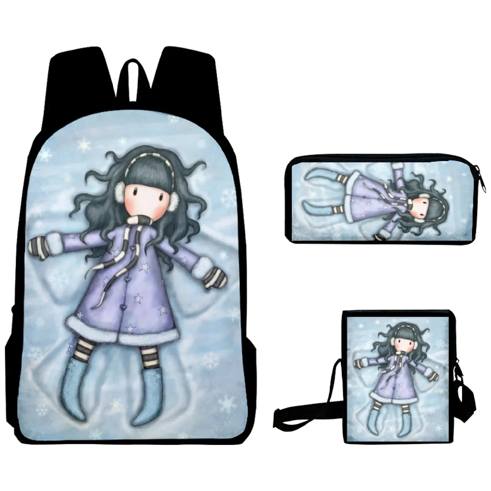 Рюкзак аниме Harajuku Снежная девушка 3D-принт школьные рюкзаки рюкзак для ноутбука