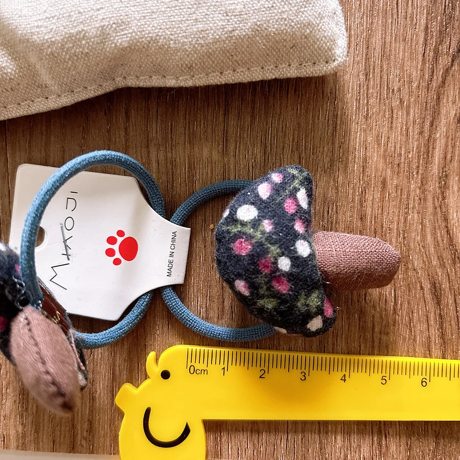 Милый цветочный гриб веревочное кольцо для волос детский подарок эластичная