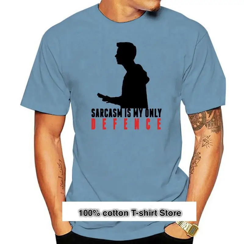 

Stilinski-Camiseta de manga corta para hombre, camisa 100 de algodón, Stiles, Stilinski, sarcasmo Is My Only Defense, 4xl