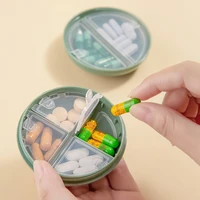 portable travel pill case pill organizer medicine box drugs pill container round plastic storage candy color for pill case