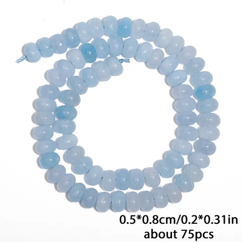 Бусины из натурального кварца агата нефрита TTUIJI 5x8 мм