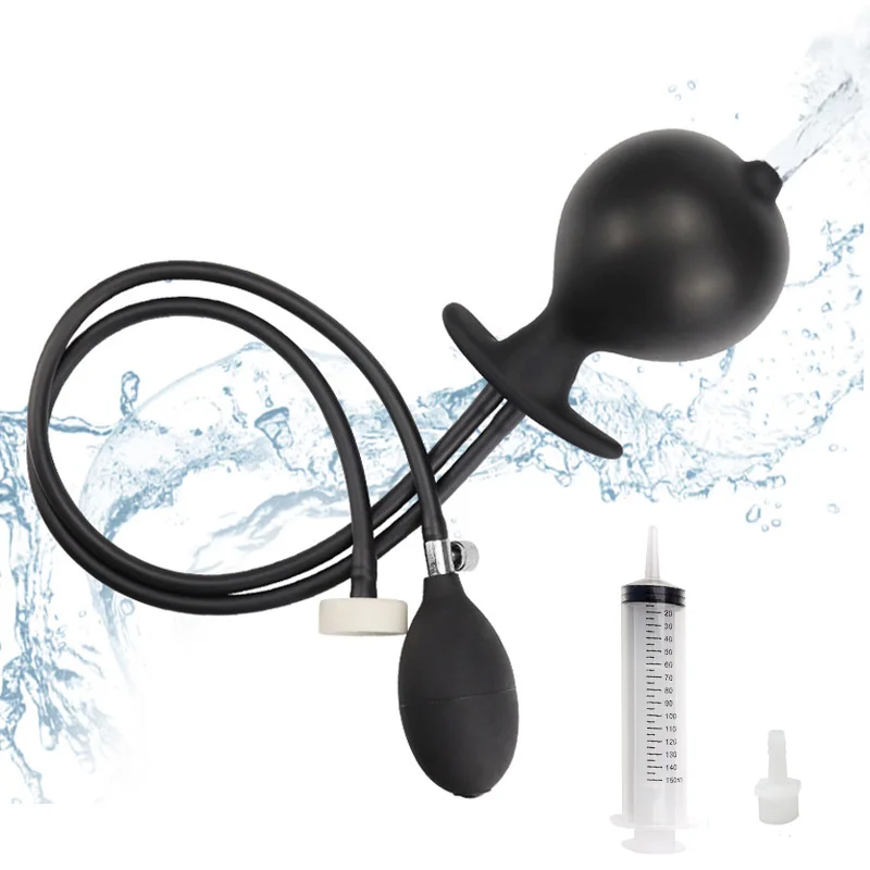 2 в 1, надувной силиконовый фаллоимитатор