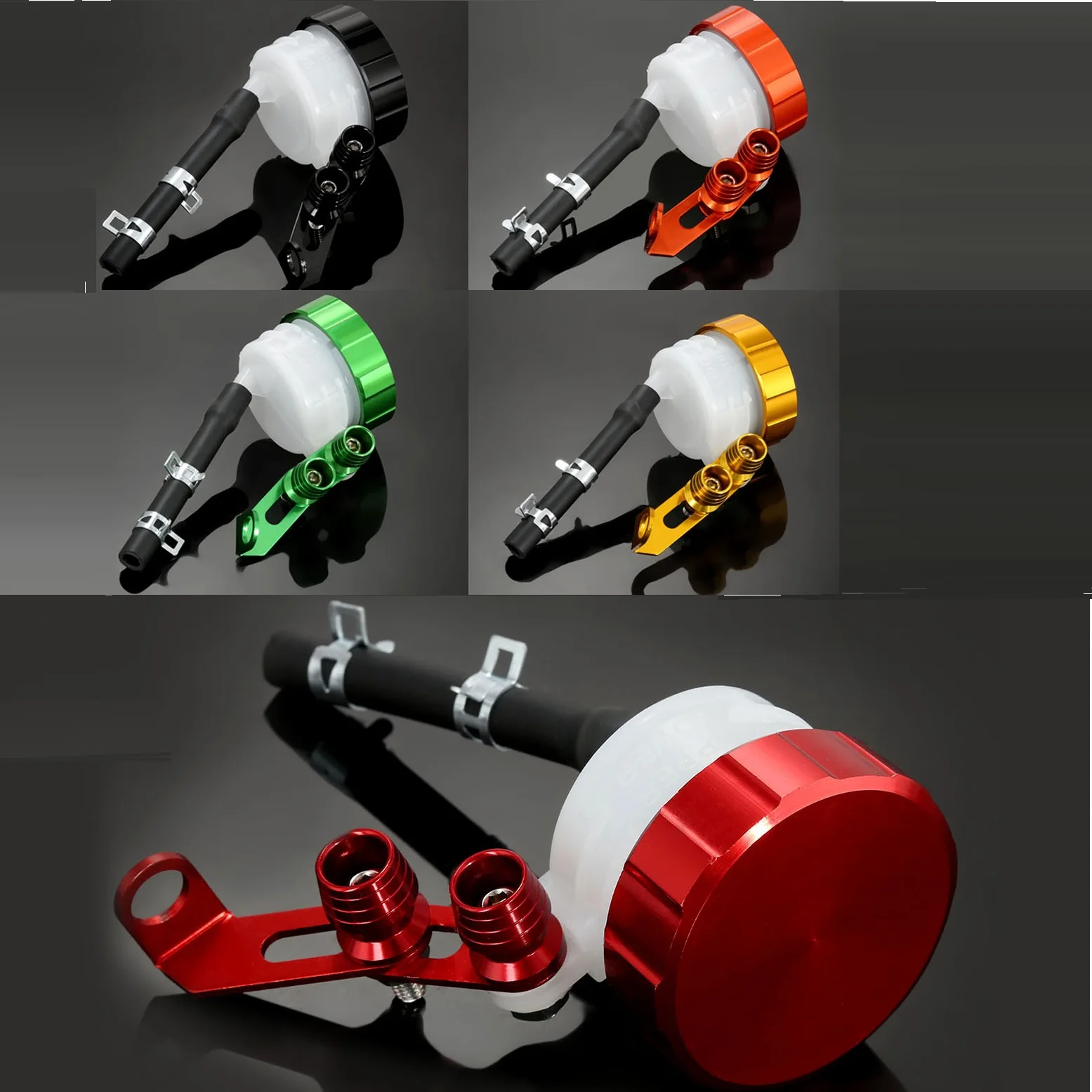 

CNC Motorcycle Parts Front Brake Clutch Tank Master Cylinder Fluid Oil Reservoir for Ducati Honda Kawasaki Suzuki Triumph Yamaha