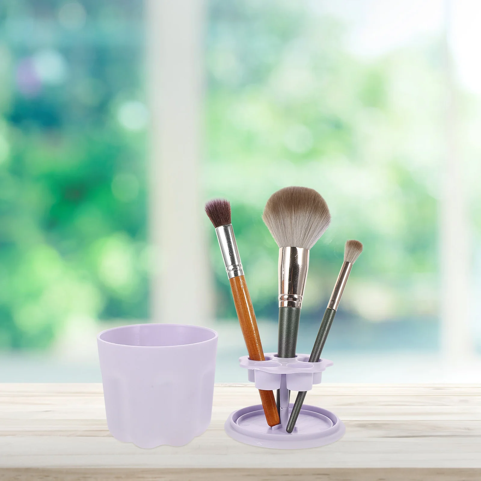 Кисть для теней век Скруббер Чаша чистки макияжа Подушка Желтый очиститель