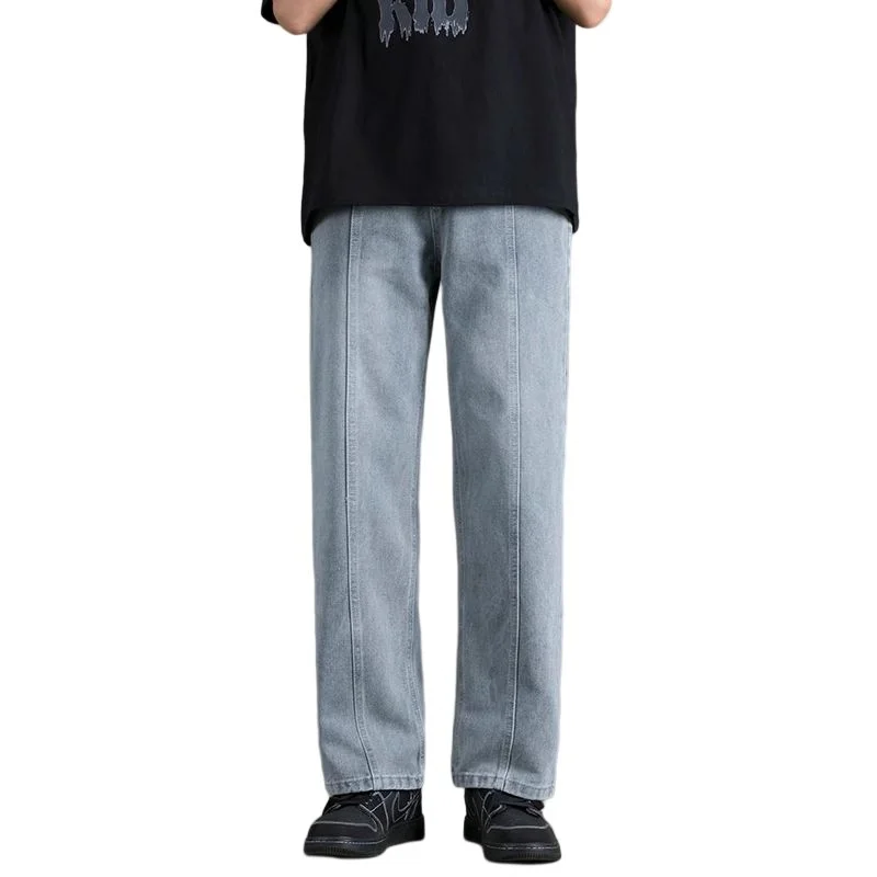 Summer Jeans Men Fashion Casual Harajuku Vintage Jeans Men Streetwear Hip-hop Loose Straight Denim Pants Mens Trousers S-3XL