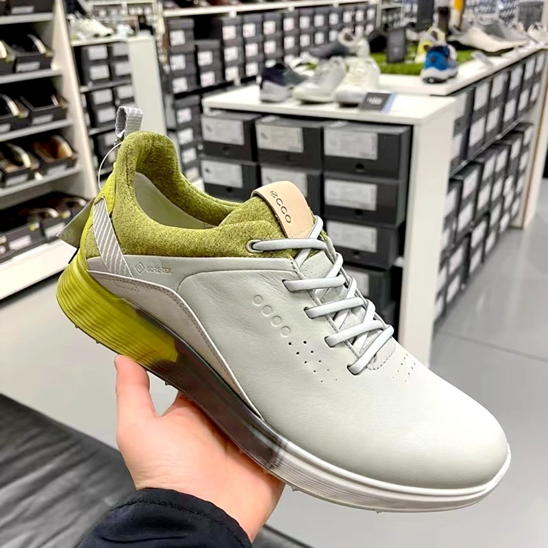 Men's Golf Shoes Sneakers Anti-Shock Anti-Slip Leather Material Waterproof TPU Sole Grip Men's Golf Shoes