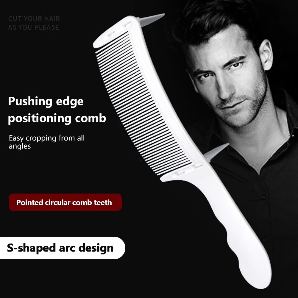 Adjustable Hair Clipper Comb Professional Men Hair Cutting Boys Hair Brush Hair Comb Hairdresser Supplies S Arc Positioning Comb