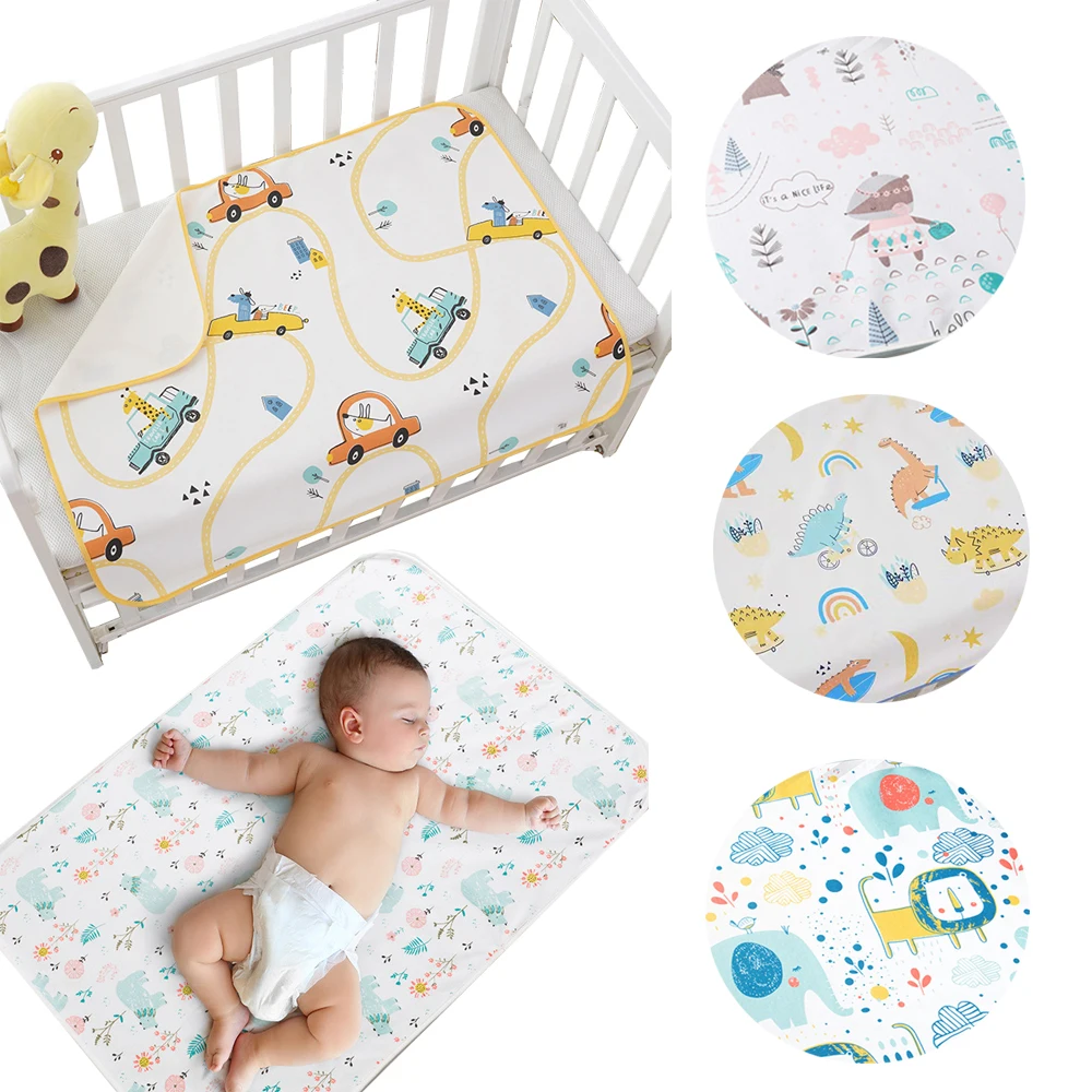 70 см x 50 см Детский водонепроницаемый подгузник, сменный мочеприемник, коврик, детский подгузник для пеленок, мягкий многоразовый моющийся матрас для мальчиков