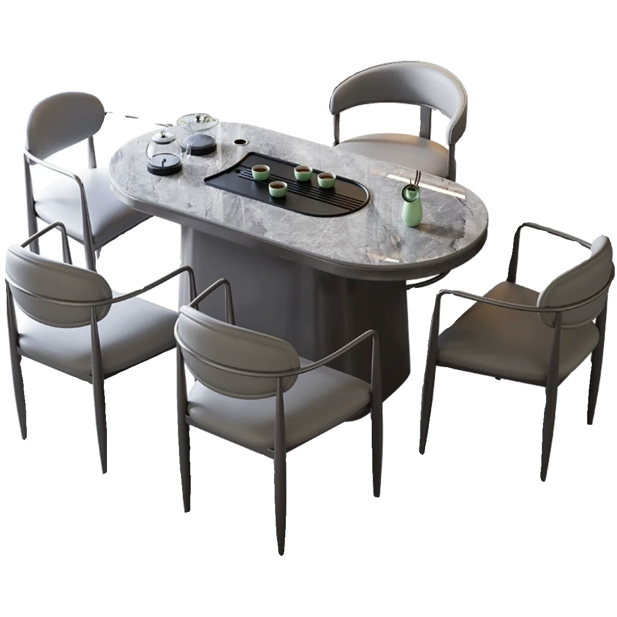 

Тарелка rock, стол и стул, комбинированный маленький домашний роскошный чайный столик, многофункциональный интегрированный чайный стол