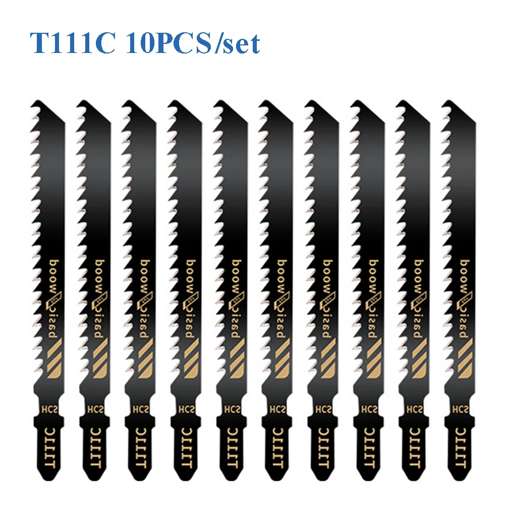 

10PCS Jig Saw Blade Woodworking Saw Blade T144D/T244D/T118A/T111C Cutting Tools For Cutting 5-50mm Wood Board Plastic PVC