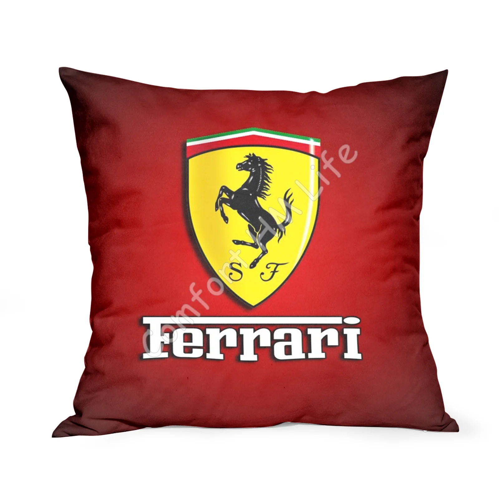 Модная наволочка с логотипом Ferrari для подушки чехол дивана кровати украшение