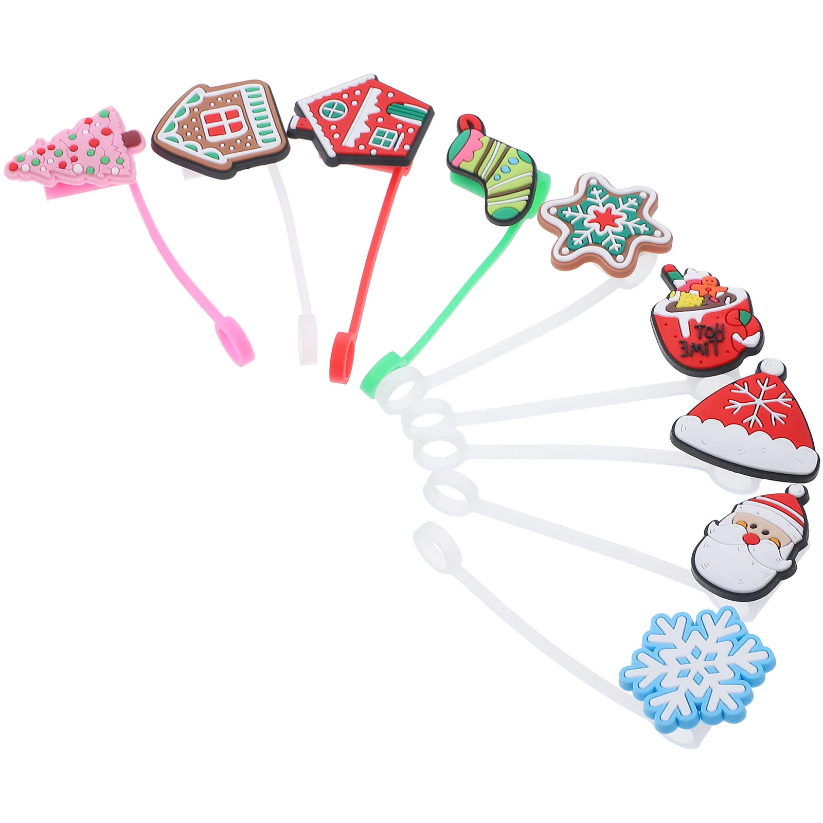 

9 шт., силиконовые крышки для трубочек