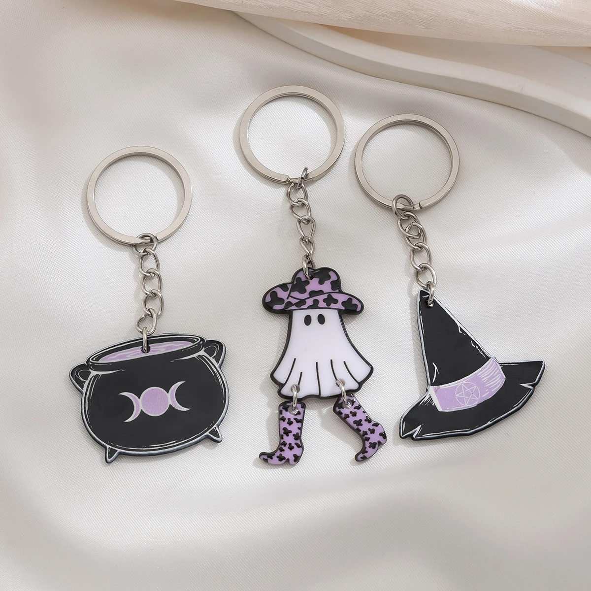3 шт./комплект женский брелок для ключей в виде шляпы ведьмы