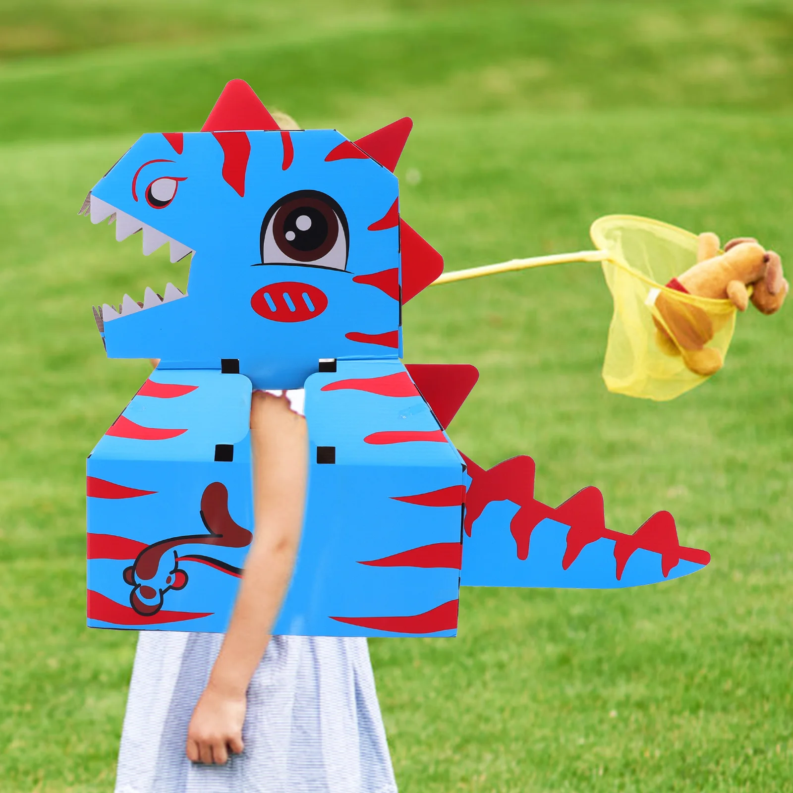 

Toddler Costume Wearable Carton DIY Toy Children Kids Dinosaurs Cardboard Paper