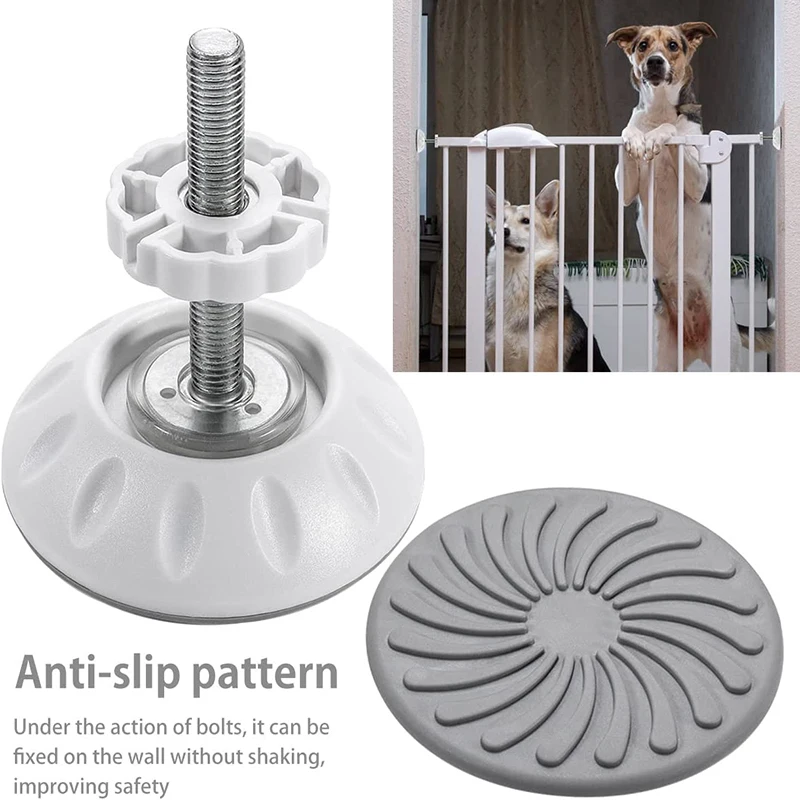 

Baby Gates Threaded Spindle Rods Walk Thru Gates Wall Cups Guard Safety Gate Screw Bolts Kit for Baby Safety Pet Dog Stair Gates