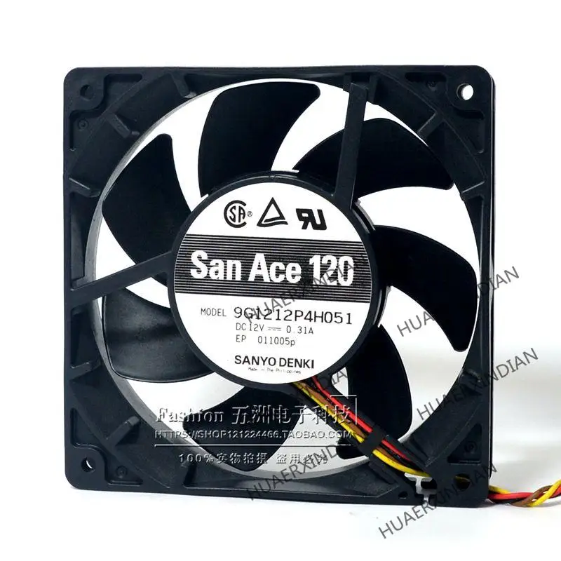 

New 12cm 12025 12V 0.31a Quad 4 Pin PWM Chassis Cooling Fan Assembly Kit