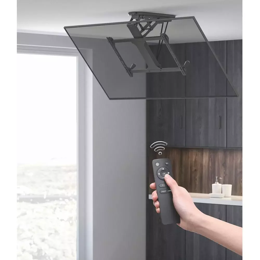 

Электрический подвесной кронштейн для телевизора 32 ~ 70 дюймов, складной держатель для телевизора с дистанционным управлением, Регулируемый...