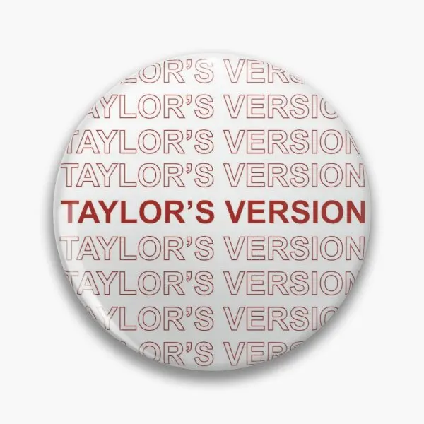Taylors Version In Red Customizable Soft Button Pin Lapel Cartoon Funny Badge Women Lover Brooch Clothes Decor Fashion |