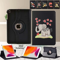 for apple ipad mini 4 5ipad 2 3 4 360 degrees rotating tablet case for ipad 5th6th7th8th gen smart cover case with pattern