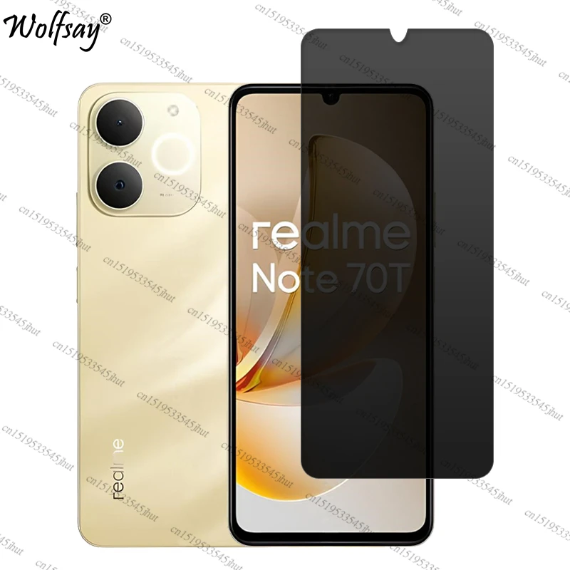 Фото Защитное стекло для Realme Note 70, антишпионское закаленное стекло для камеры Realme Note 70, защитное стекло для Realme Note 70 №2