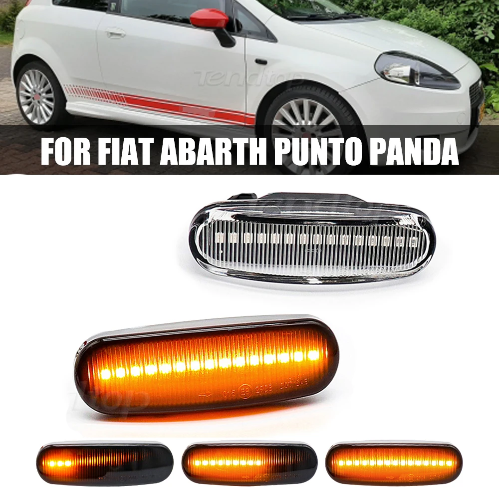 For Fiat Abarth Punto Grande Panda 199 Doblo Fiorino 3 Idea 350 Linea 323 110 Dynamic LED Side Marker Light Repeater Lamps