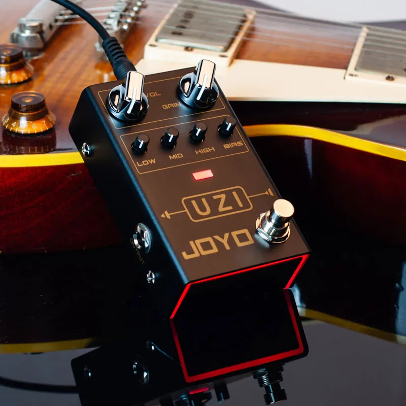 

JOYO R-03 UZI Heavy Metal Distortion Guitar Pedal Switch Easily Between British Distortion and American Distortion by BIAS Knob