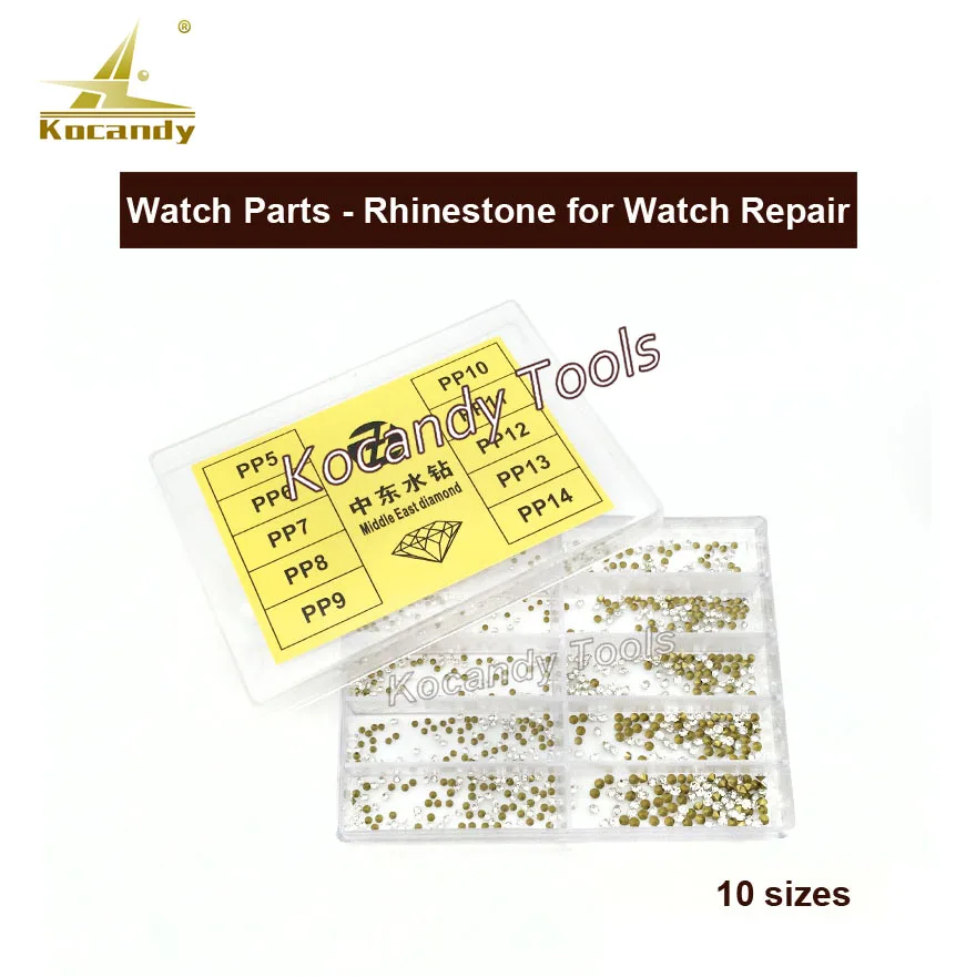 Watch Parts - Stones, Rhinestones, Middle East Diamond For Watch Repair 10 Sizes 1000 PCS / set High Quality