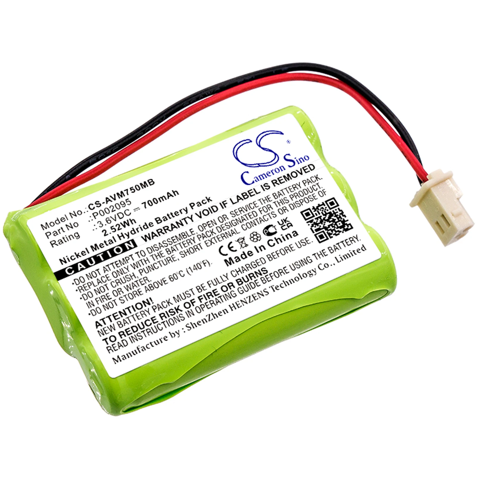 

CS 700mAh Battery For Alecto P002095 DVM-75 DVM-75-00