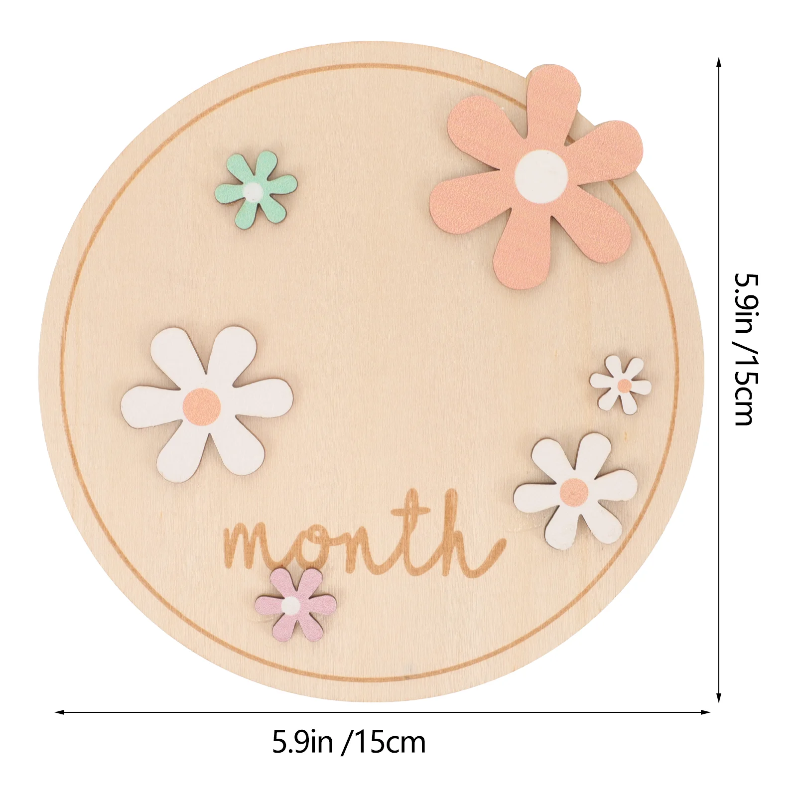 7 шт. детские вехи деревянные для младенцев ежемесячные карты новорожденных