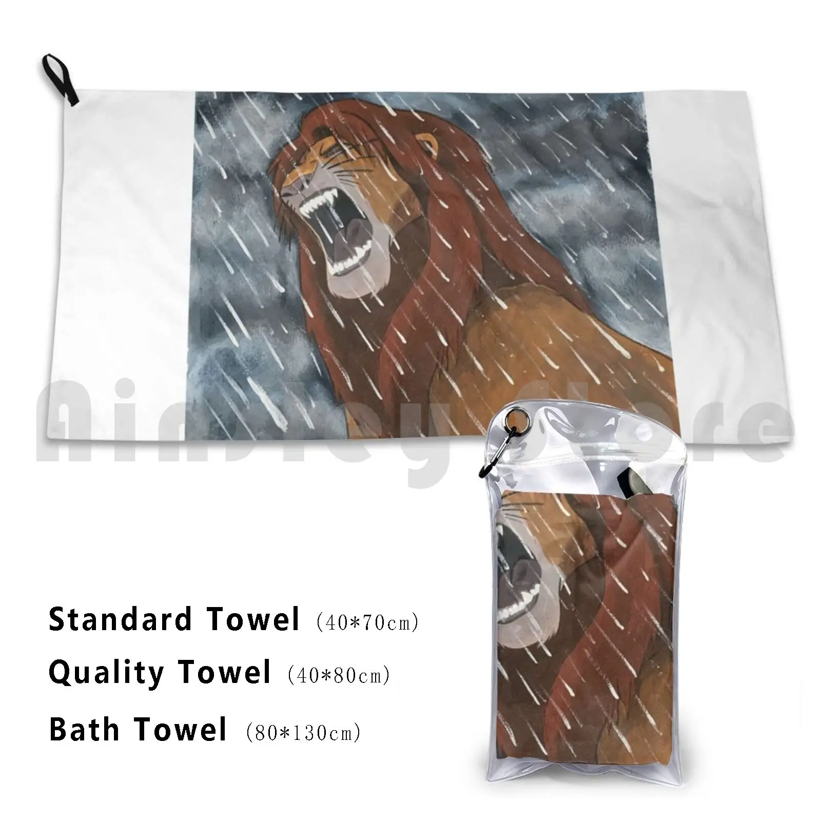 Towel Lion King Simba 1868 The Lion King Lion King Roar Lion Roar Rain