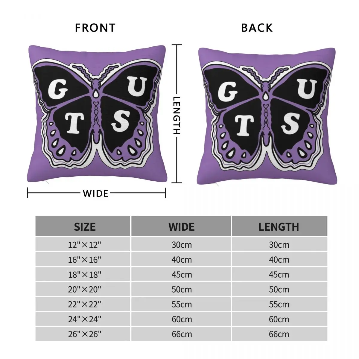 Декоративные наволочки Оливия вампир родригос кислый Мерч сидячая бабочка