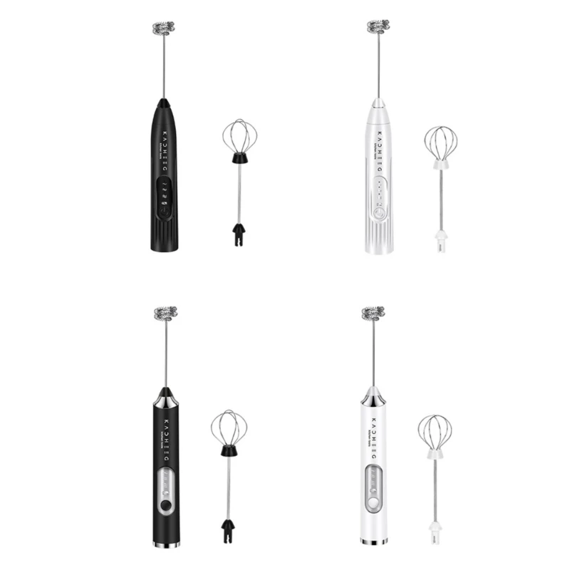 W8KC Handheld Milk Frother Electric Hand Foamer Blender Drink Mixer for Coffee Frappe