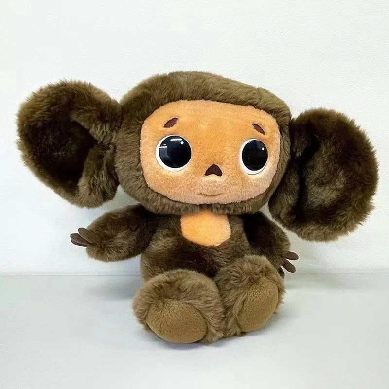 

Новинка, плюшевая игрушка Cheburashka, кукла обезьянка с большими глазами, русское аниме, малыш, ребенок, Kwaii, Успокаивающая сна кукла, игрушки для ...
